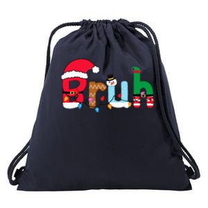 Bruh Christmas Drawstring Bag