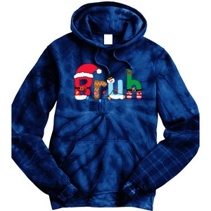 Bruh Christmas Tie Dye Hoodie