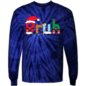 Bruh Christmas Tie-Dye Long Sleeve Shirt