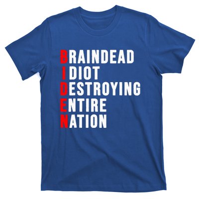 Biden Clown Braindead Idiot Destroying Entire Nation T-Shirt