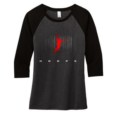 Basketball Clothing Basketball Women's Tri-Blend 3/4-Sleeve Raglan Shirt