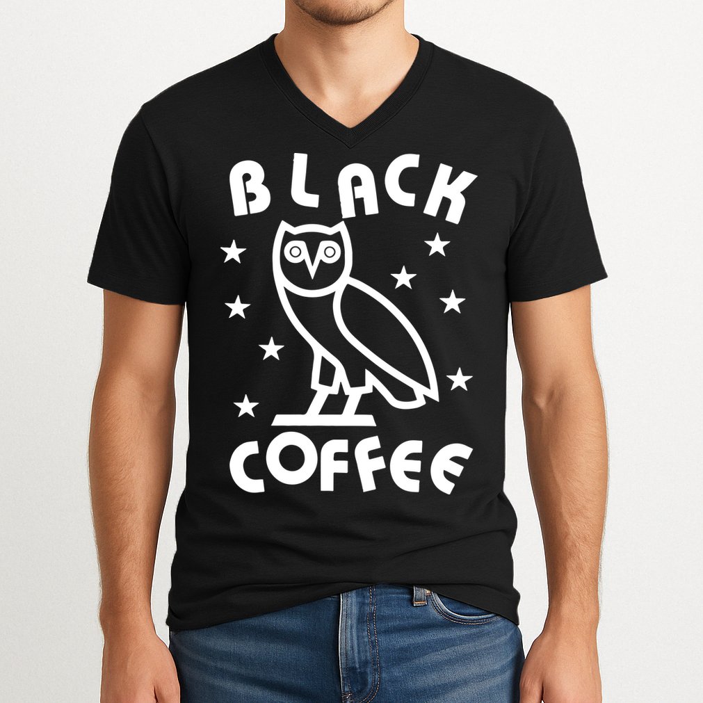 Black Coffee V-Neck T-Shirt