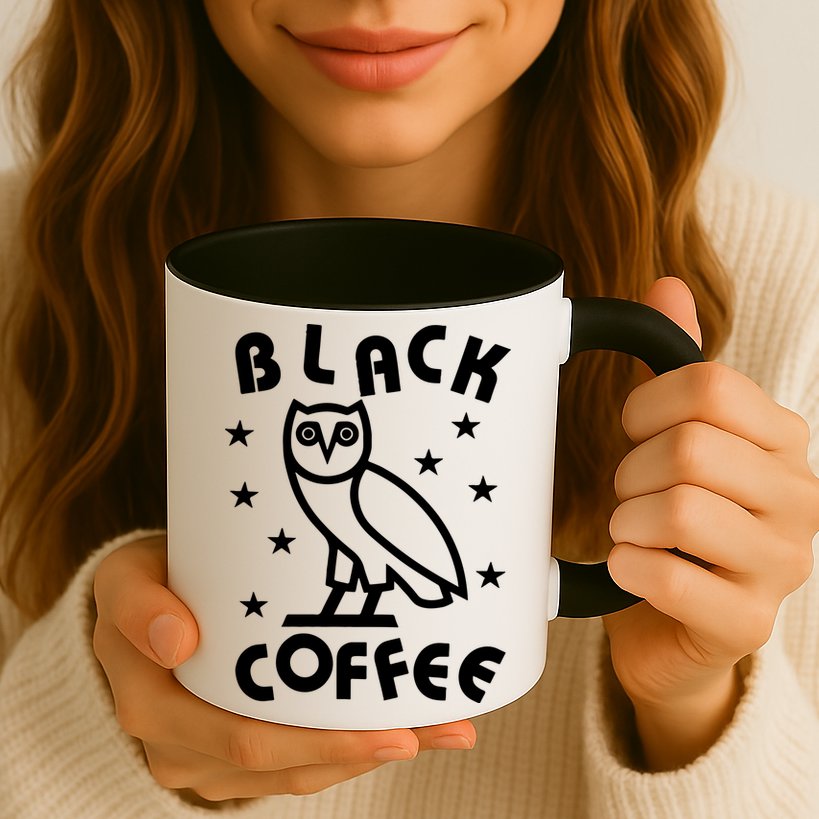 Black Coffee Mug