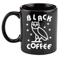 Black Coffee 11oz C Handle Ceramic Mug