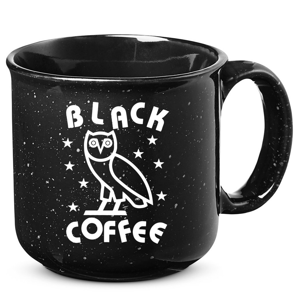 Black Coffee 15oz Campfire Ceramic Mug
