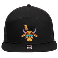 Breaking Crypto Bull 7 Panel Mesh Trucker Snapback Hat