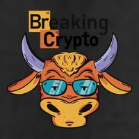 Breaking Crypto Bull 7 Panel Mesh Trucker Snapback Hat