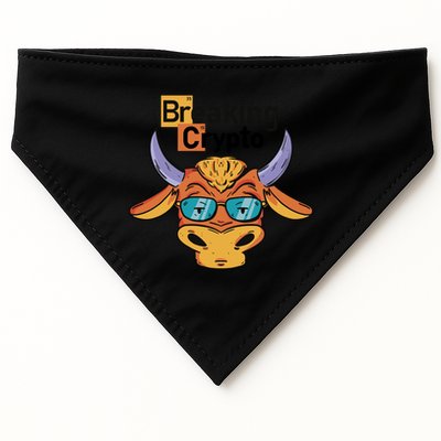 Breaking Crypto Bull USA-Made Doggie Bandana