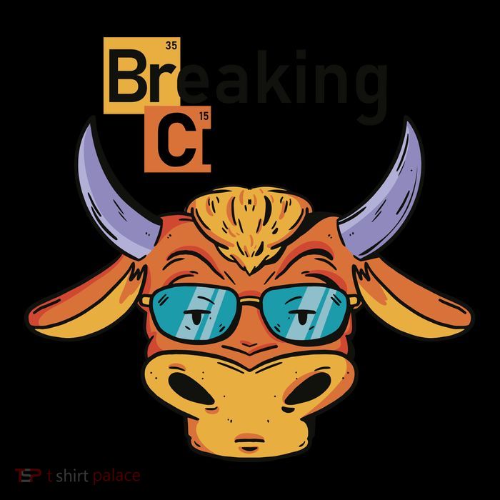 Breaking Crypto Bull Button
