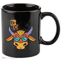 Breaking Crypto Bull 11oz C Handle Ceramic Mug