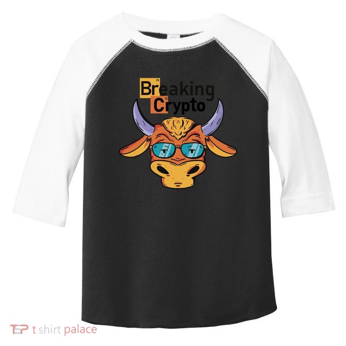 Breaking Crypto Bull Toddler Fine Jersey T-Shirt