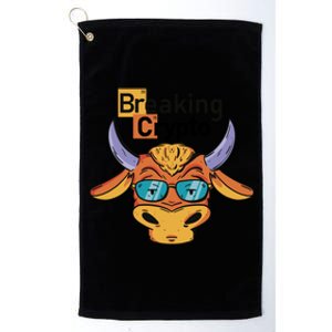 Breaking Crypto Bull Platinum Collection Golf Towel