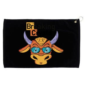 Breaking Crypto Bull Grommeted Golf Towel