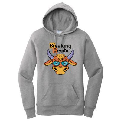 Breaking Crypto Bull Women's Pullover Hoodie