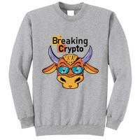 Breaking Crypto Bull Tall Sweatshirt