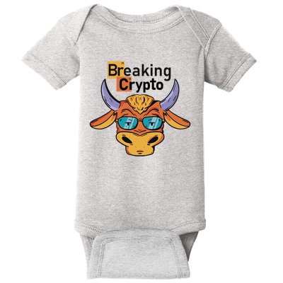 Breaking Crypto Bull Baby Bodysuit