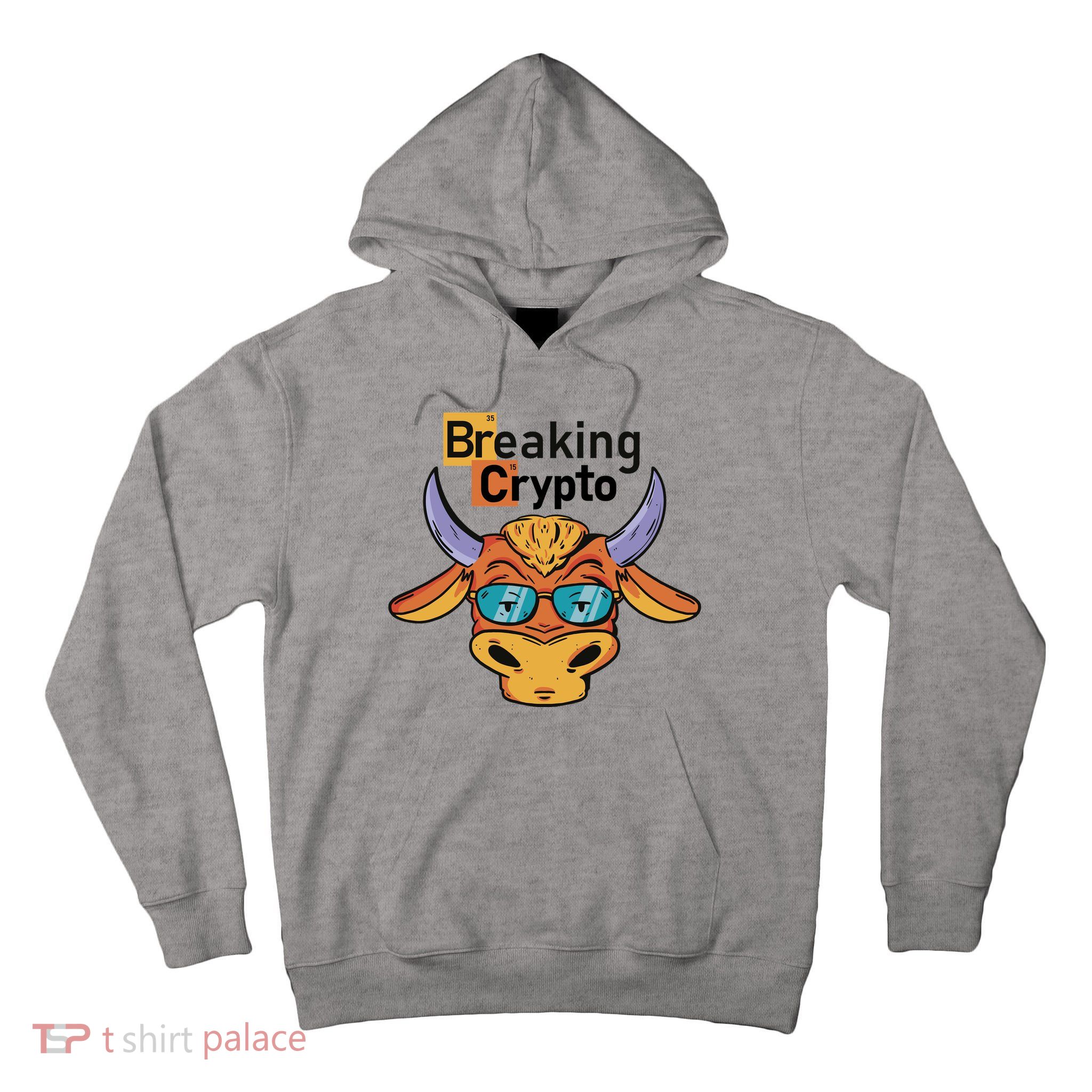 Breaking Crypto Bull Tall Hoodie