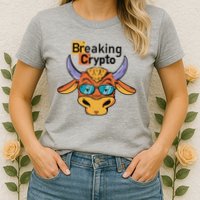 Breaking Crypto Bull Womens T-Shirt