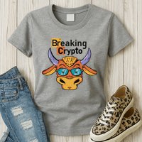 Breaking Crypto Bull Womens T-Shirt