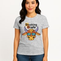 Breaking Crypto Bull Womens T-Shirt
