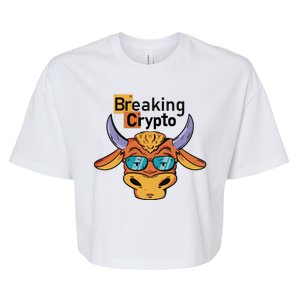 Breaking Crypto Bull Bella+Canvas Jersey Crop Tee