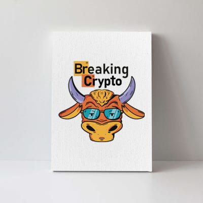 Breaking Crypto Bull Canvas