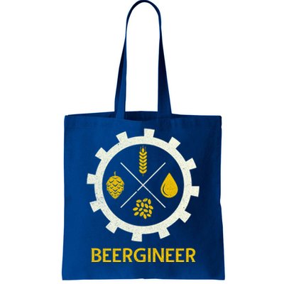 Beergineer Craft Beer Brewer Engineer Homebrew Ipa Gift Funny Gift Tote Bag