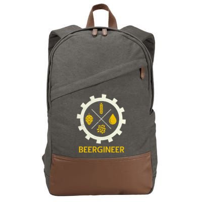 Beergineer Craft Beer Brewer Engineer Homebrew Ipa Gift Funny Gift Cotton Canvas Backpack