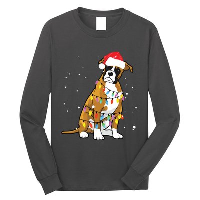 Boxer Christmas Boxer Dog Christmas Gift Long Sleeve Shirt