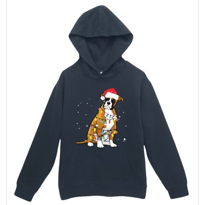 Boxer Christmas Boxer Dog Christmas Gift Urban Pullover Hoodie