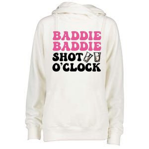 Baddies Caribbean Baddie Baddie Shot O Clock Womens Funnel Neck Pullover Hood