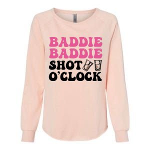 Baddies Caribbean Baddie Baddie Shot O Clock Womens California Wash Sweatshirt