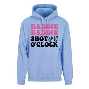 Baddies Caribbean Baddie Baddie Shot O Clock Unisex Surf Hoodie