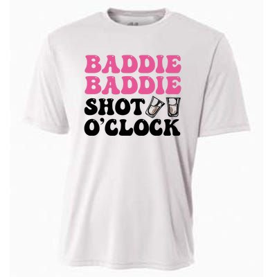 Baddies Caribbean Baddie Baddie Shot O Clock Cooling Performance Crew T-Shirt