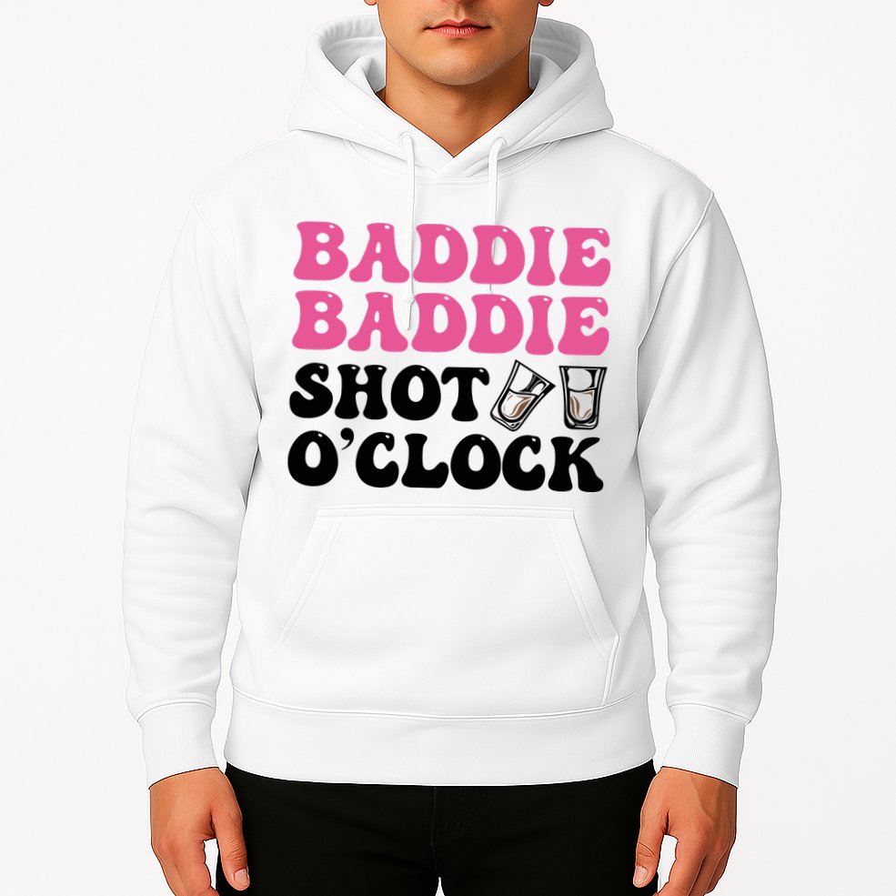 Baddies Caribbean Baddie Baddie Shot O Clock Hoodie