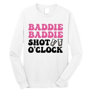 Baddies Caribbean Baddie Baddie Shot O Clock Long Sleeve Shirt