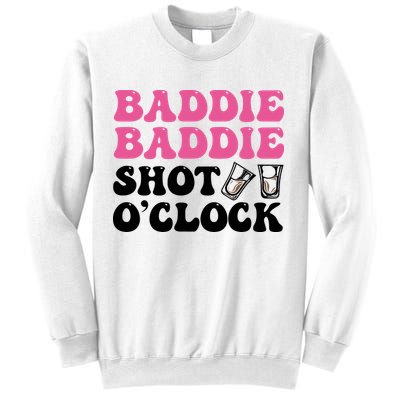 Baddies Caribbean Baddie Baddie Shot O Clock Sweatshirt