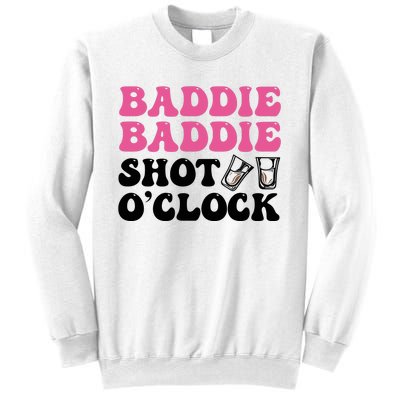 Baddies Caribbean Baddie Baddie Shot O Clock Sweatshirt