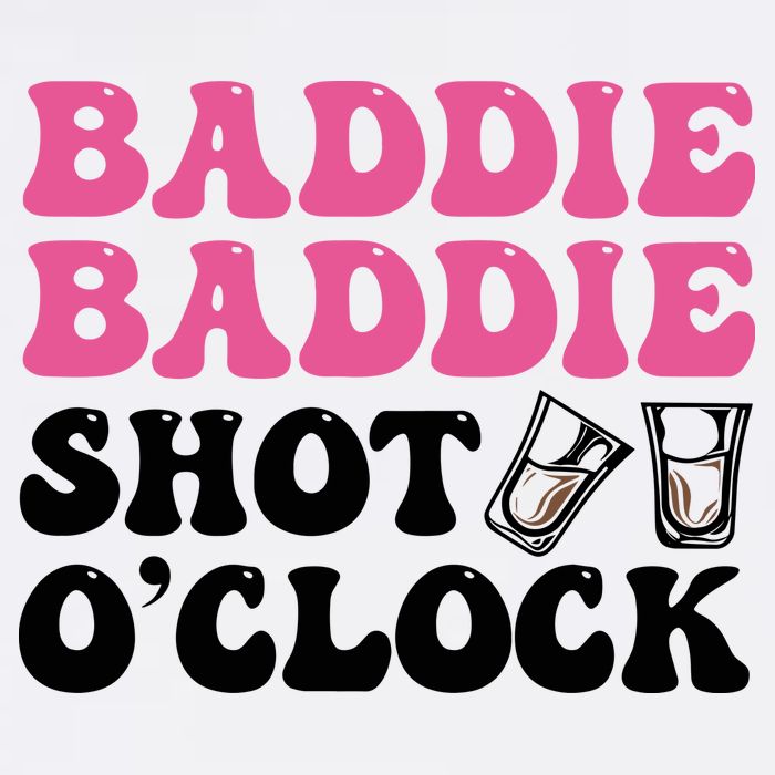 Baddies Caribbean Baddie Baddie Shot O Clock V-Neck T-Shirt