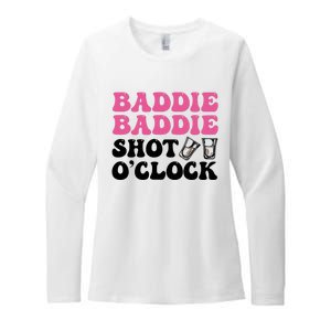 Baddies Caribbean Baddie Baddie Shot O Clock Womens CVC Long Sleeve Shirt