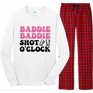 Baddies Caribbean Baddie Baddie Shot O Clock Long Sleeve Pajama Set