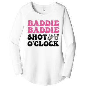 Baddies Caribbean Baddie Baddie Shot O Clock Women's Perfect Tri Tunic Long Sleeve Shirt