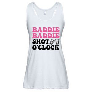 Baddies Caribbean Baddie Baddie Shot O Clock Ladies Essential Flowy Tank