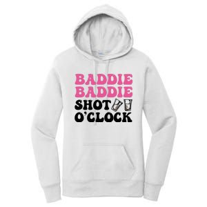 Baddies Caribbean Baddie Baddie Shot O Clock Women's Pullover Hoodie