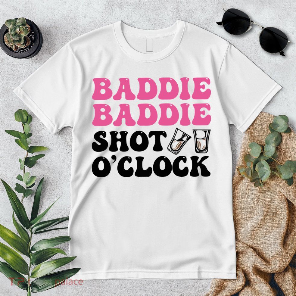 Baddies Caribbean Baddie Baddie Shot O Clock Premium T-Shirt