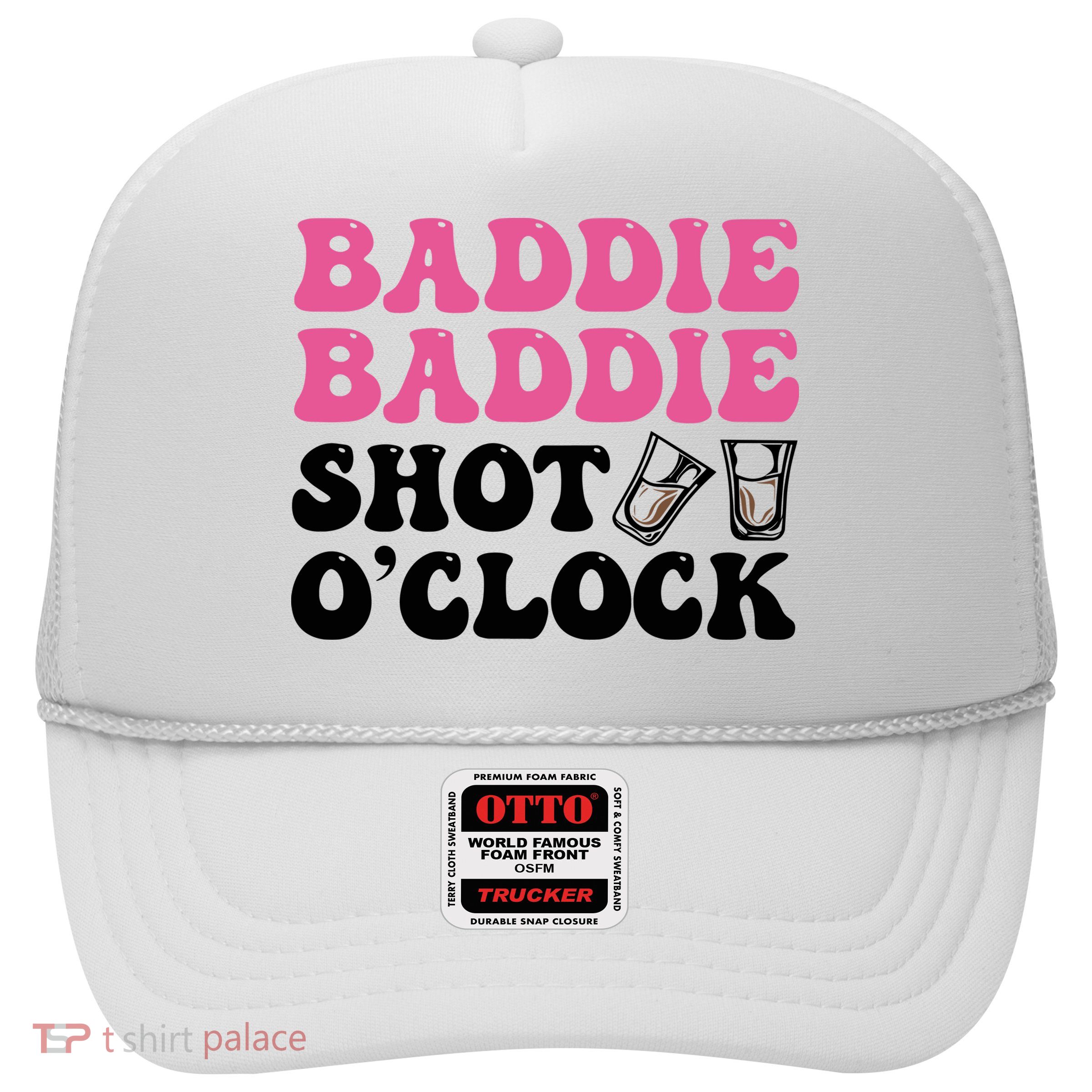 Baddies Caribbean Baddie Baddie Shot O Clock Trucker Hat