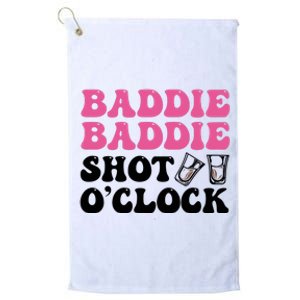 Baddies Caribbean Baddie Baddie Shot O Clock Platinum Collection Golf Towel