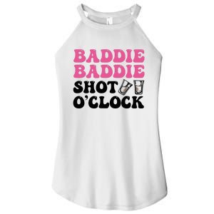 Baddies Caribbean Baddie Baddie Shot O Clock Women's Perfect Tri Rocker Tank