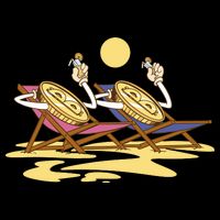 Bitcoin Crypto Beach Vacation Apron