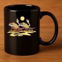 Bitcoin Crypto Beach Vacation 11oz C Handle Ceramic Mug